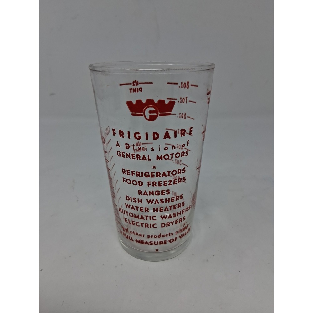 Vintage Frigidaire 50'S Promotional Measuring Cup Ounces Pint Tablespoons